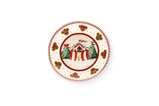 Piatto natalizio circo e orsetti