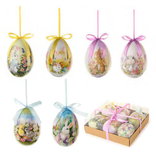 Uova Pasqua Dorothy con Coniglietti piccole - Set 6 pezzi