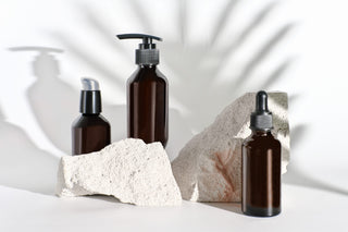 Natural,Beauty,Care,Products,In,Unbranded,Brown,Bottles.,Summer,Face