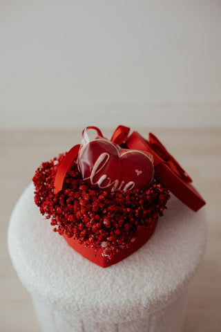 Cuore di Gipsofila Rossa - San Valentino