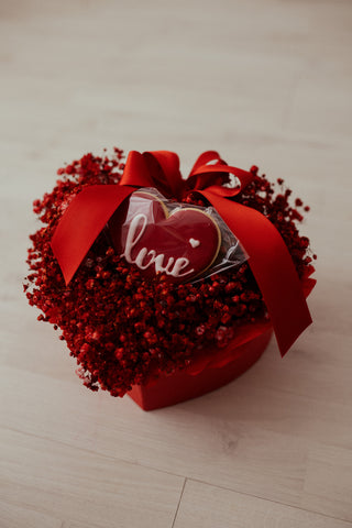 Cuore di Gipsofila Rossa - San Valentino