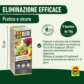 COMPO BIO Insetticida per larve di lepidotteri, Bacillus Chemia PFnPE 10gr