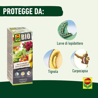 COMPO BIO Insetticida per larve di lepidotteri, Bacillus Chemia PFnPE 10gr