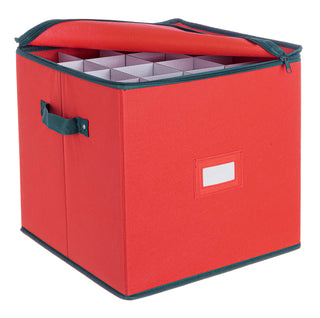 Contenitore per Palline Natalizie Rosso