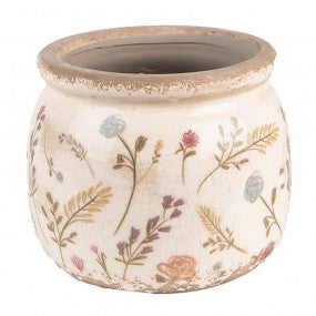 1 6ce1551s-fioriera-o-12x9-cm-rosa-beige-ceramica-fiori-fioriera-per-interni