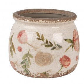 1 6ce1625m-fioriera-o-16x13-cm-beige-rosa-ceramica-fiori-fioriera-per-interni