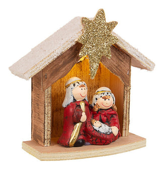 Decorazione mini presepe led