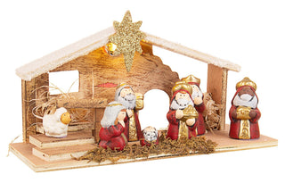 Decorazione natività Nazareth capanna presepe led