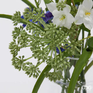 Composizione Orchidea Artificiale con Vaso h 58,5cm