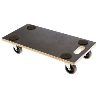 Porta Vaso con Ruote Rettangolare in Legno Multistrato