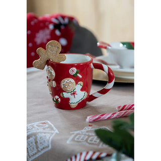 Tazza natalizia omini di marzapane