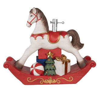 Supporto per Albero Cavalluccio a Dondolo Rosso Grande