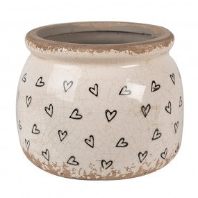61ce1653s-fioriera-o-12x10-cm-beige-nero-ceramica-cuoricini-fioriera-per-interni