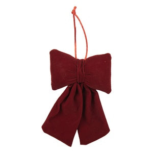 Fiocco in Velluto Rosso Natalizio
