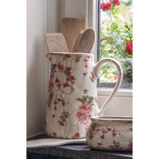Brocca in Ceramica con Campanule Media