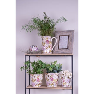 Brocca in Ceramica con Peonie Media