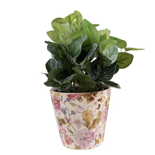 Vaso in Ceramica con Peonie 14x13 cm
