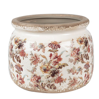 Vaso in Ceramica con Composizione Floreale 12x10 cm