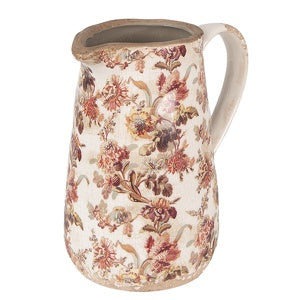Brocca in Ceramica Composizione Floreale