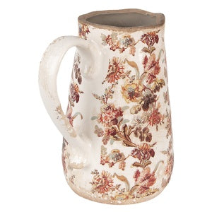 Brocca in Ceramica Composizione Floreale