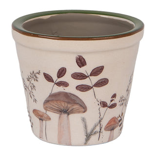 Vaso in Ceramica con Funghi 8x7cm