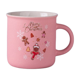 Tazza Rosa con Omini di Marzapane