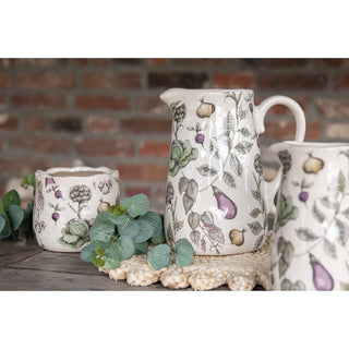 Vaso in Ceramica con Ortaggi Autunnali 11x10 cm