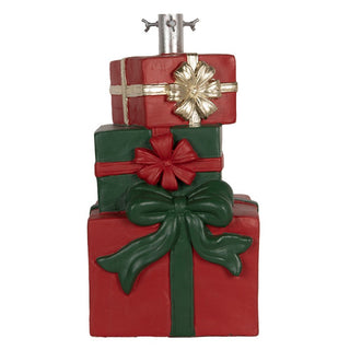 Supporto per Albero Pacchi Regalo Rosso e Verde