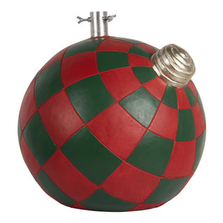 Supporto per Albero Pallina Natalizia Verde e Rossa