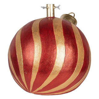 Supporto per Albero Pallina Natalizia Oro e Rossa