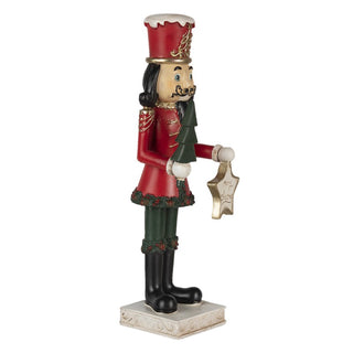 Coppia di Decorazioni Natalizie Schiaccianoci 35 cm