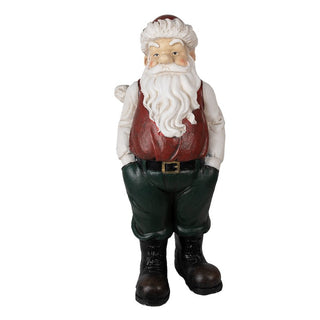 Decorazione Babbo Natale con Gilet e Pantaloni 51 cm