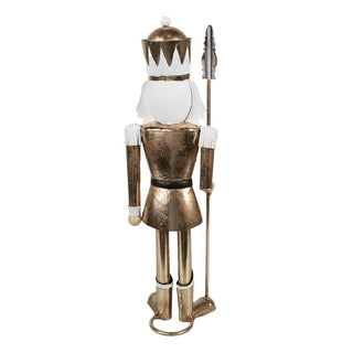 Decorazione Schiaccianoci Oro in Ferro 36 cm
