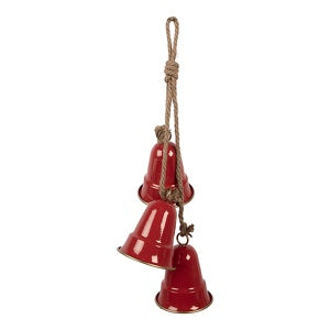 Decorazione Natalizia con Campanelline Rosse
