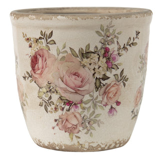 Vaso in Ceramica con Rose 11x10 cm