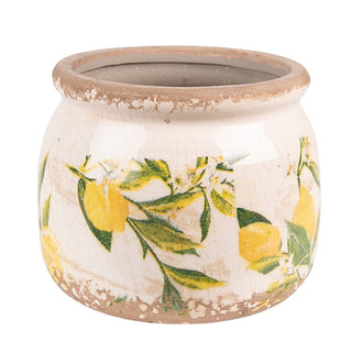 Vaso in Ceramica con Limoni 12x9cm