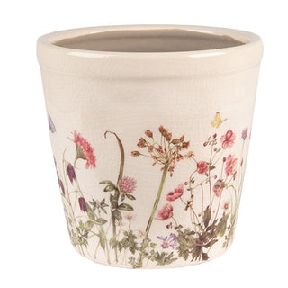 Vaso in Ceramica Prato Fiorito 14x13 cm