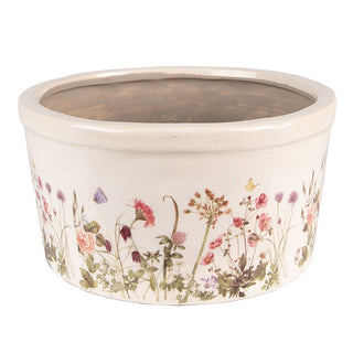 Vaso in Ceramica Prato Fiorito 16x9 cm