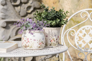 Vaso in Ceramica Prato Fiorito 12x10 cm