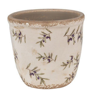 Vaso ceramica ulivi 14x13 cm