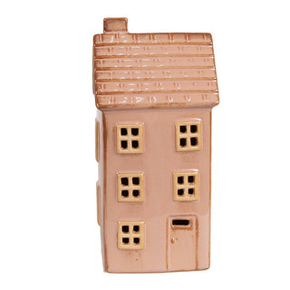Casetta decorativa in Porcellana con LED 8x6x17cm