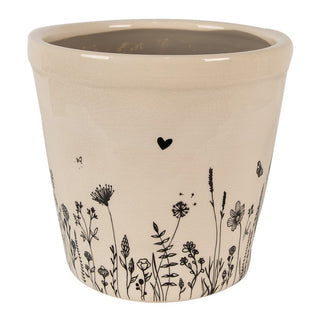 Vaso in Ceramica Prato Fiorito b&w