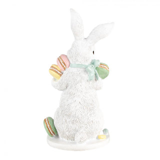 Statua Coniglio con macarons e dolcetti