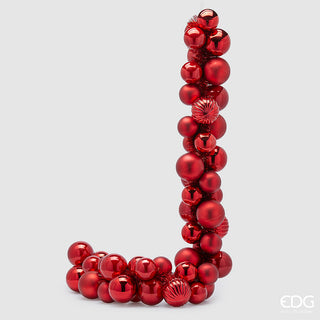 Festone Natalizio con Palline Rosse 170 cm