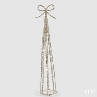 Decorazione Natalizia Cono Argento 66 cm