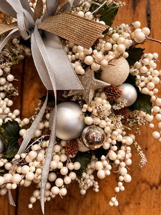 Ghirlanda "Cristalli di Neve" Artificiale