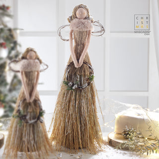 Angelo da Tavolo con Elementi Naturali