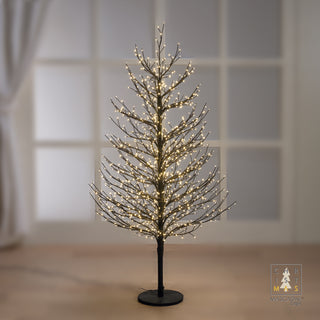 Albero Faggio Natalizio con Luci a Led 120 cm
