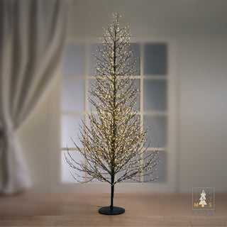 Albero Faggio Natalizio con Luci a Led 210 cm