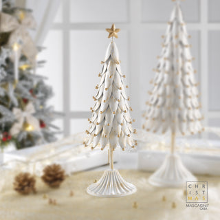 Abete in Metallo Bianco